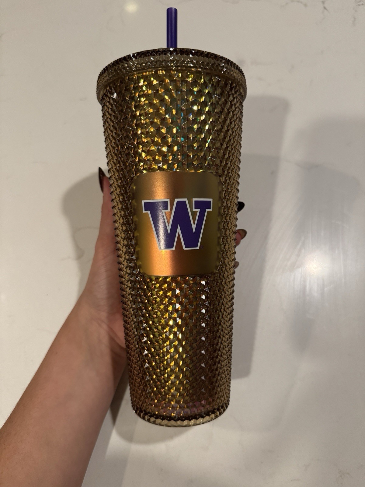 tarbucks University of Washington (UW) Gold Studded Tumble tarbucks University of Washington (UW) Gold Studded Tumble