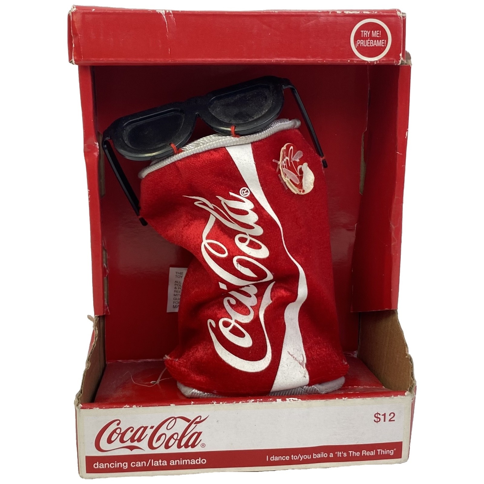 Coca-Cola Dancing Can It\'s The Real Thing Coke With Sunglasses Works