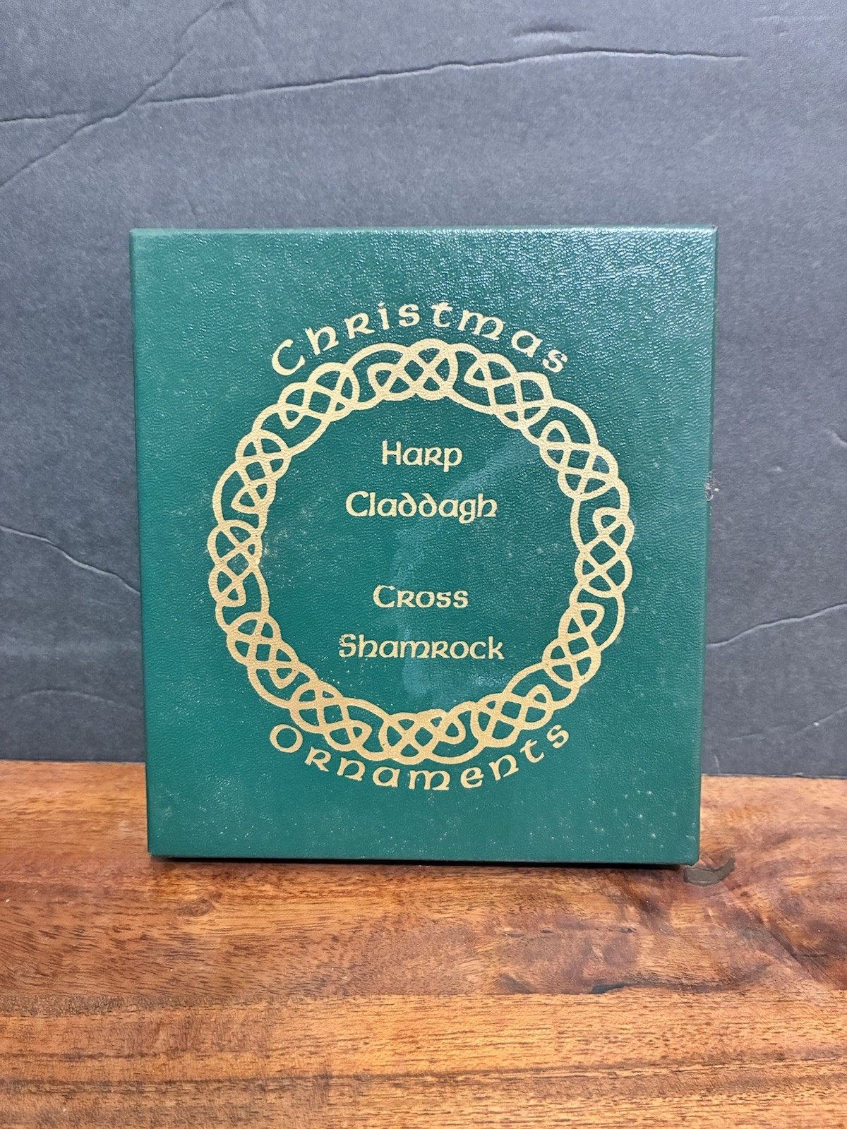 (4) Christmas Ornaments Irish Themed Harp Claddagh Cross Shamrock NEW (4) Christmas Ornaments Irish Themed Harp Claddagh Cross Shamrock NEW
