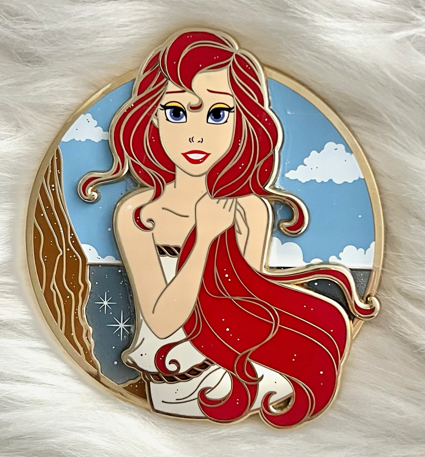 Disney Ariel ‘Timeless’ LE75 Fantasy 3” JUMBO Pin on Pin