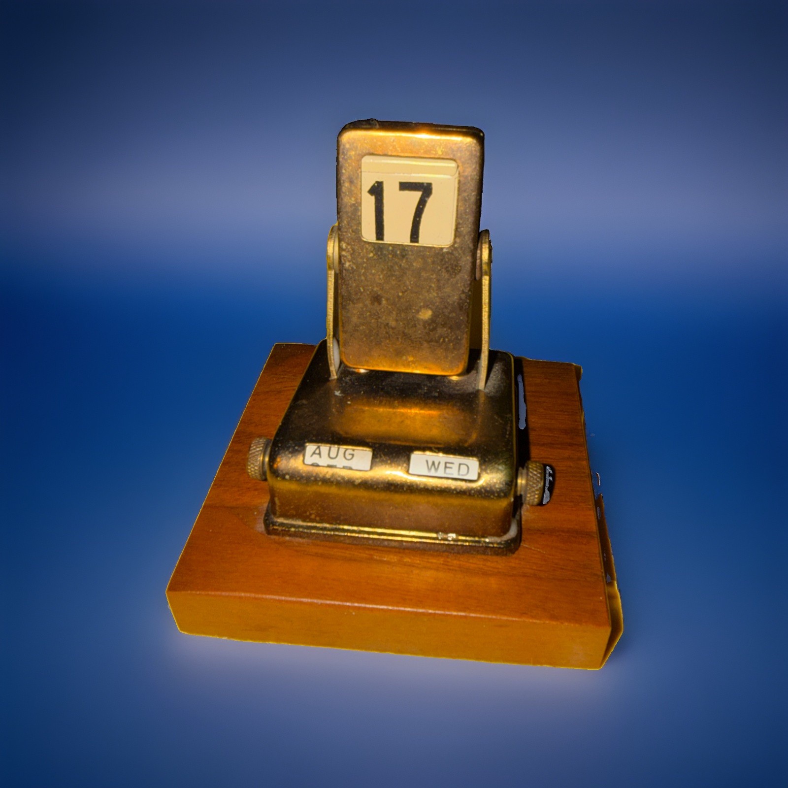Vintage Japan Perpetual Flip Desk Calendar Month Day Date VTG 3.5” Vintage Japan Perpetual Flip Desk Calendar Month Day Date VTG 3.5”