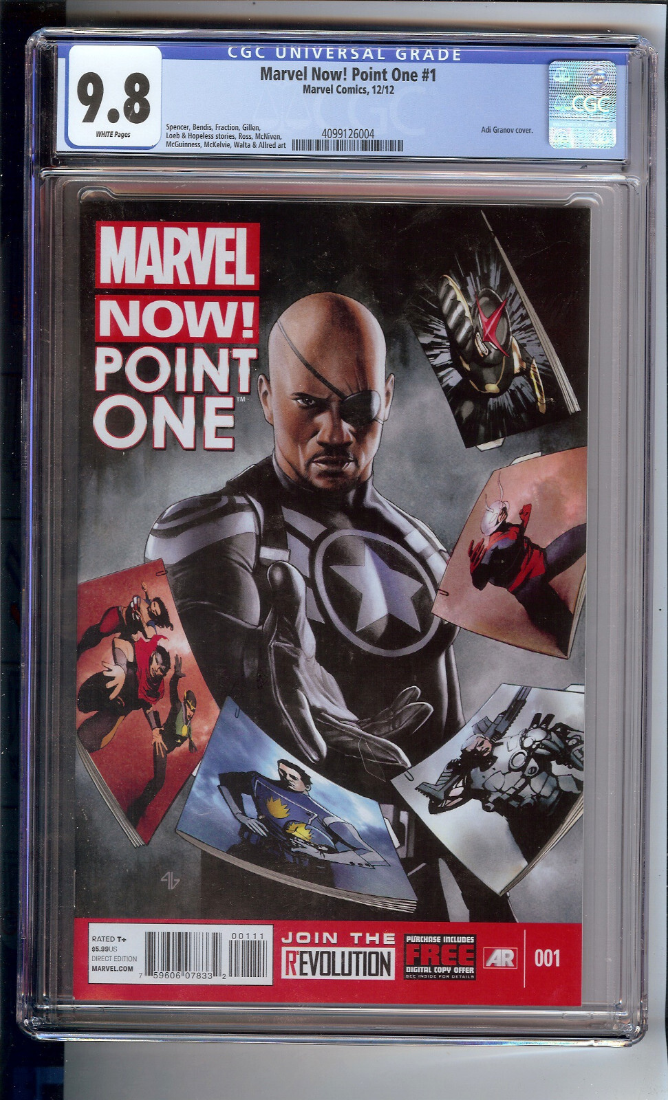 MARVEL NOW  POINT ONE  #1 CGC 9.8  \