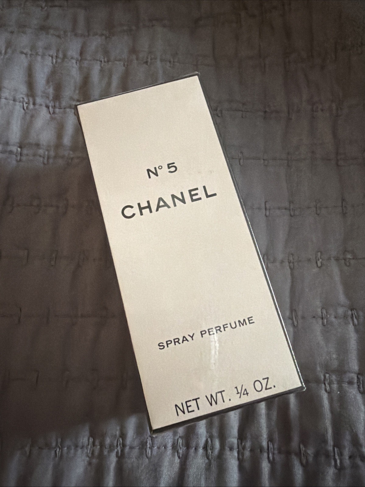Rare Chanel No. 5 Spray Perfume 1/4 Oz. Vintage Pre-Barcode Sealed Box New NOS