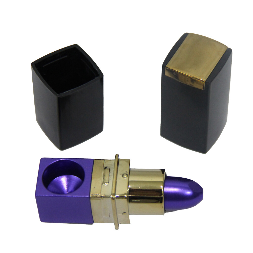 Metal Hand Pipe. Gizmo Lipstick Pipe - purple
