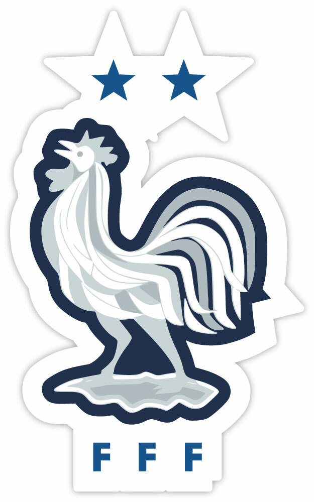 France  team  national football seal FFF sticker decal 3