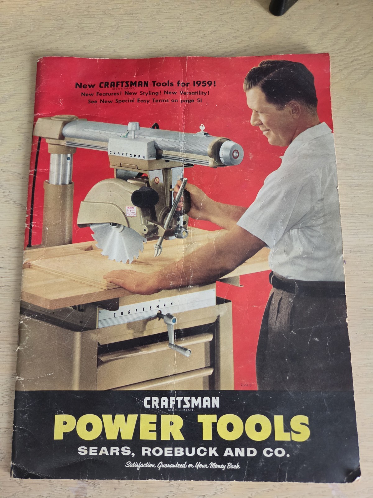 Vintage 1959 Sears Roebuck Co Craftsman Power Tools Catalog Advertising