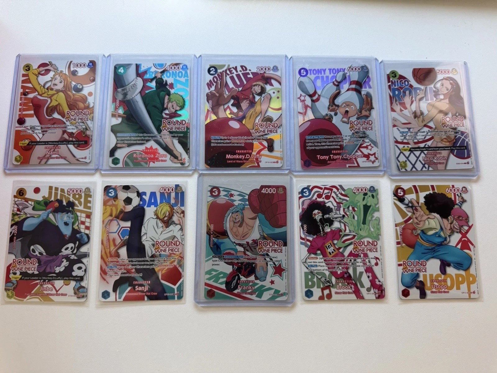 Complete Set (Round 1 Promo) One Piece Promotion Cards Foil
