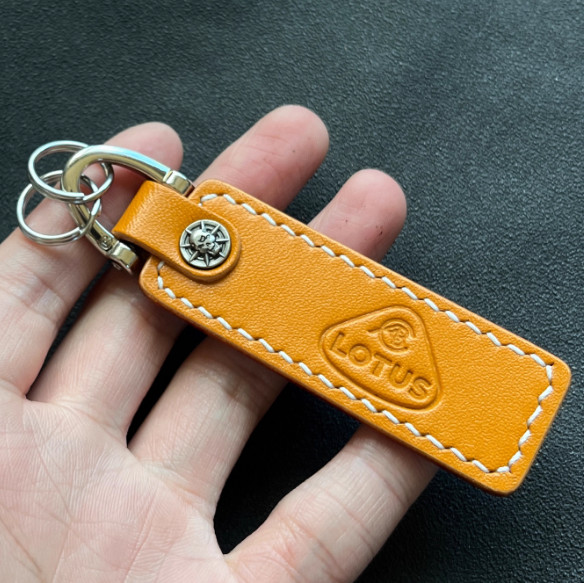 Lotus Handcrafted Genuine Leather Car Logo Keychain Keyring Customizable Colors Lotus Handcrafted Genuine Leather Car Logo Keychain Keyring Customizable Colors