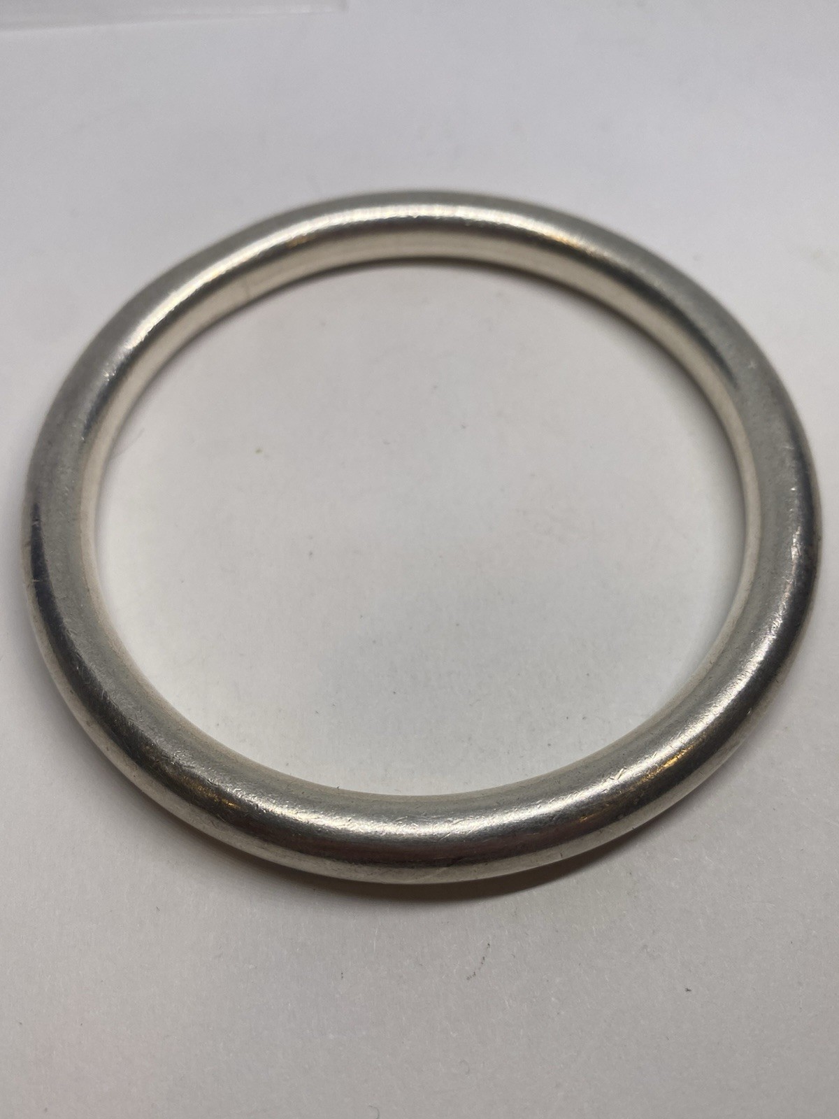 39g 925 SOLID STERLING SILVER HEAVY STAMPED TESTED BANGLE BRACELET
