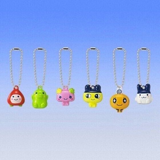 Bandai Entama Gashapon Tamagotchi Rinrin Tamagotchi Mini Figure Set x6 Keychain