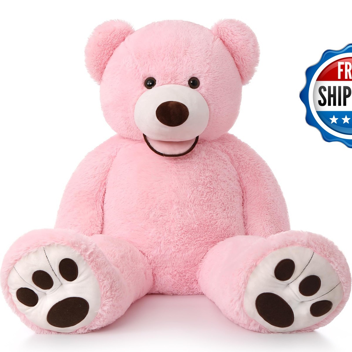 MorisMos Giant Teddy Bear, 51 inch, Pink MorisMos Giant Teddy Bear, 51 inch, Pink