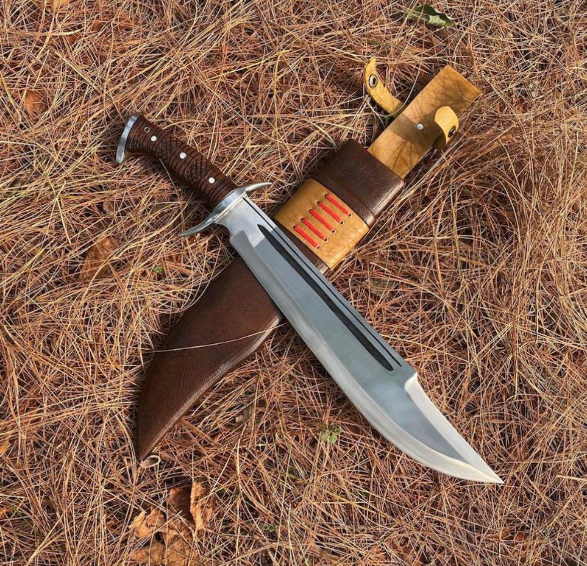 Custom Handmade Tactical Bowie Knife | 22\