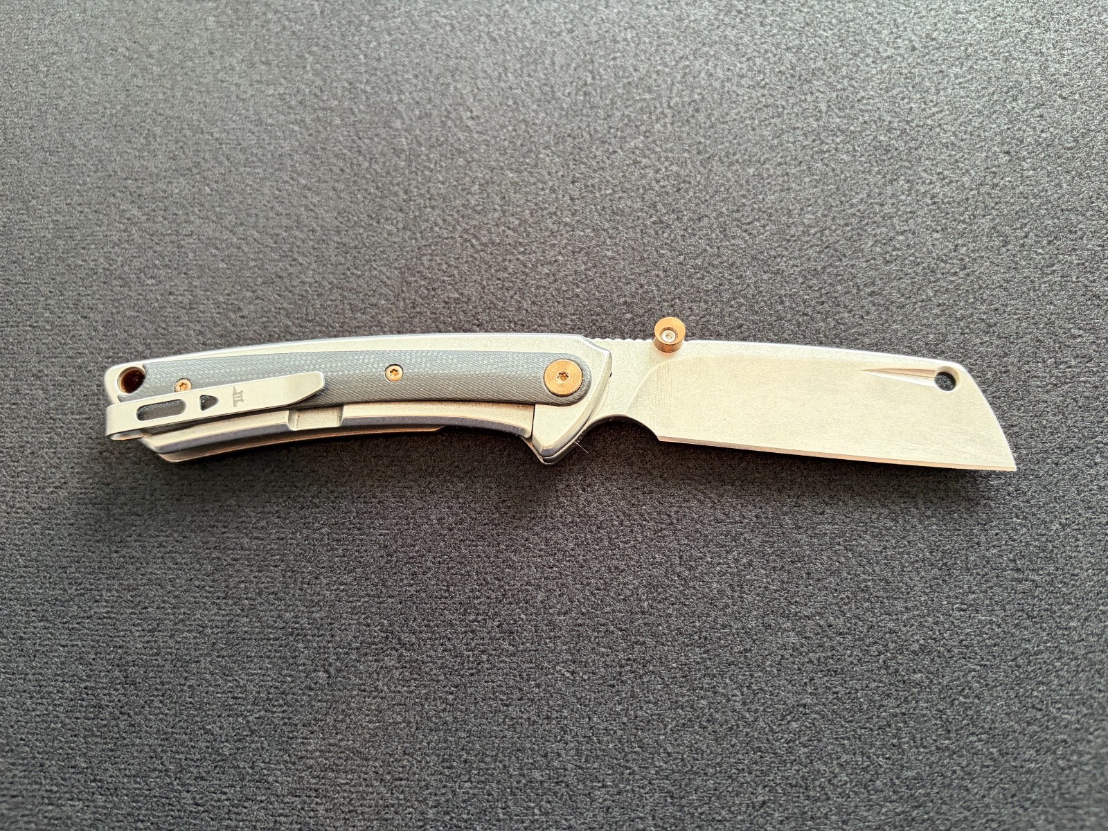 Buck Hi-Line 263 Cleaver Folding Knife G10 Handle Pristine Used w/ Box & Papers