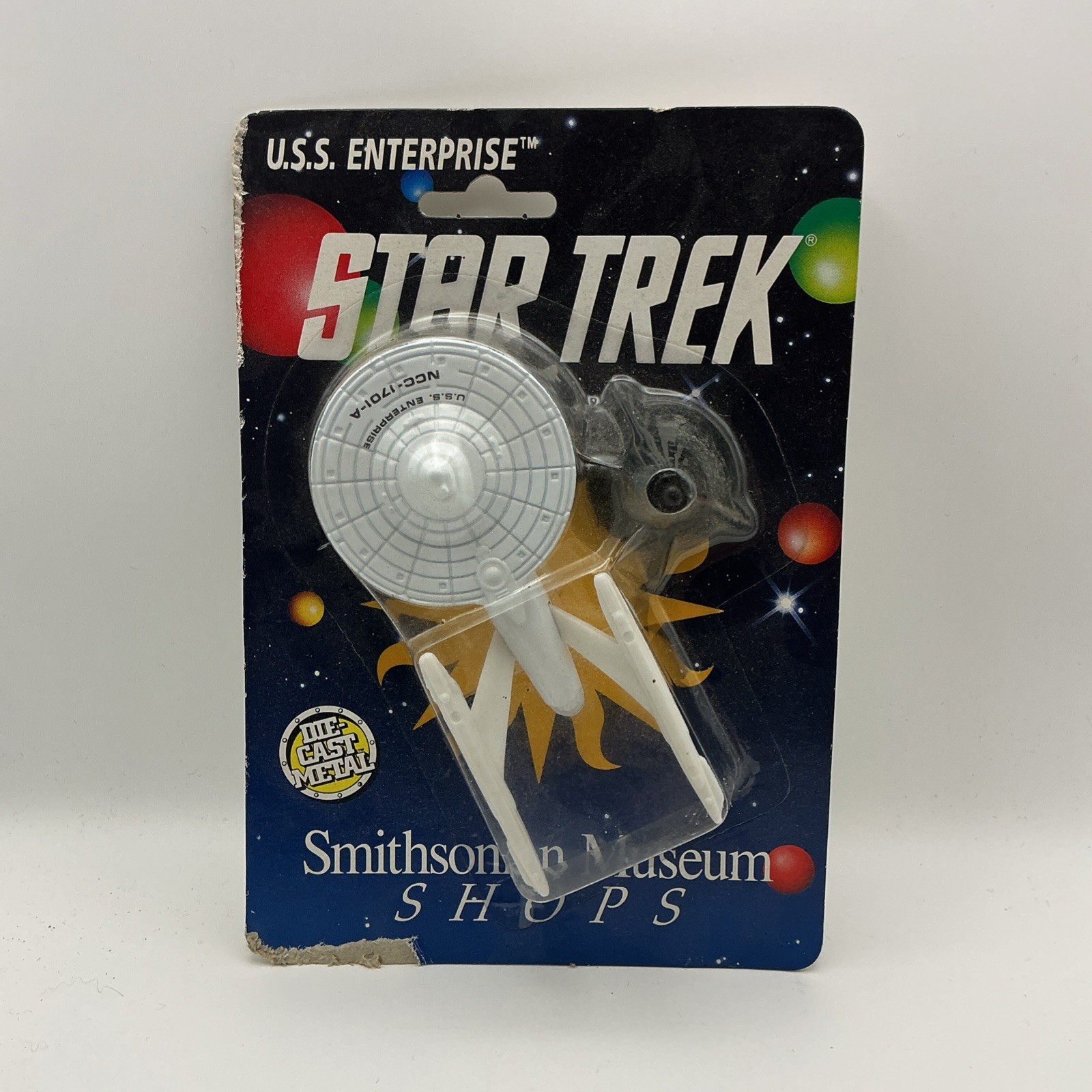 Vintage - Star Trek USS Enterprise - Die Cast Metal Ship - Smithsonian Museum
