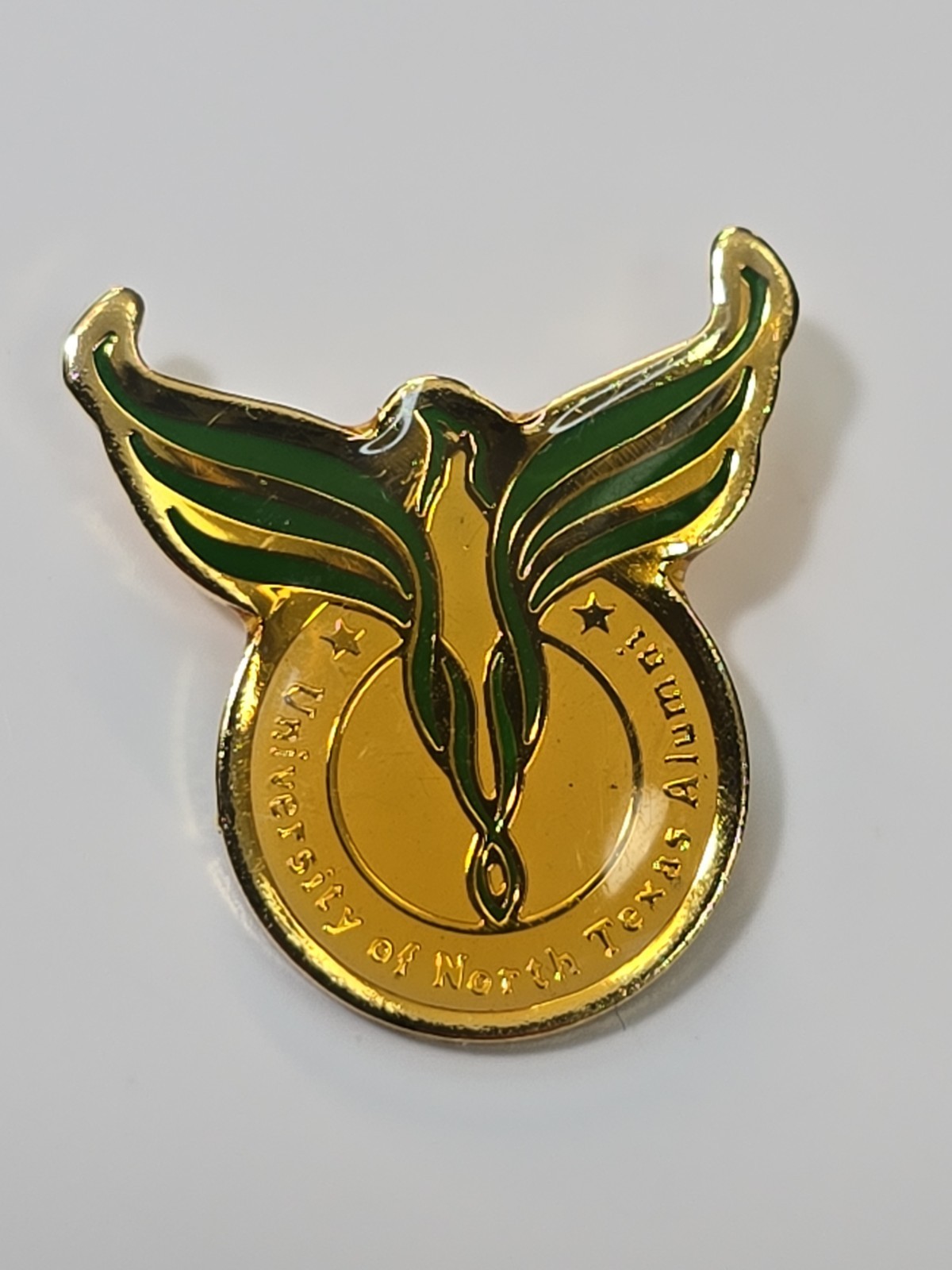 University of North Texas Alumni Lapel Pin Denton Go Mean Green