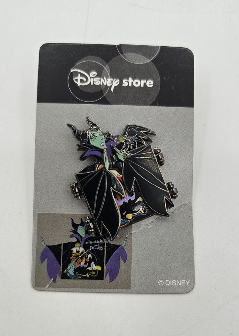Disney Villains Maleficent & Diablo Hinged Pin - Opens to Reveal Other Villains