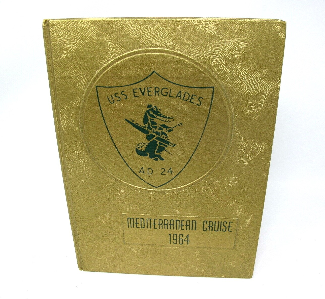 USS EVERGLADES AD-24 1964 Mediterranean Cruise Book 