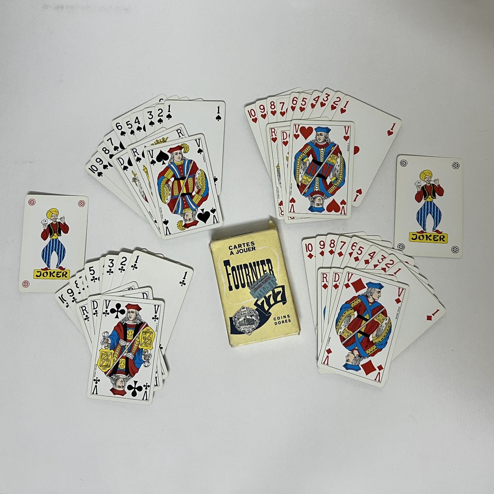 Vintage Heraclio Fournier 777 Blue Playing Cards Gold Gilt Edges Complete Spain Vintage Heraclio Fournier 777 Blue Playing Cards Gold Gilt Edges Complete Spain