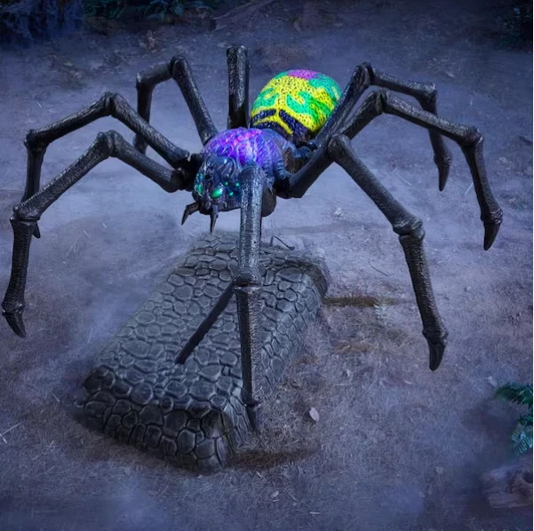 6 FT Wicked Woods Animated LED Creeping Spider FREE DELIVERY