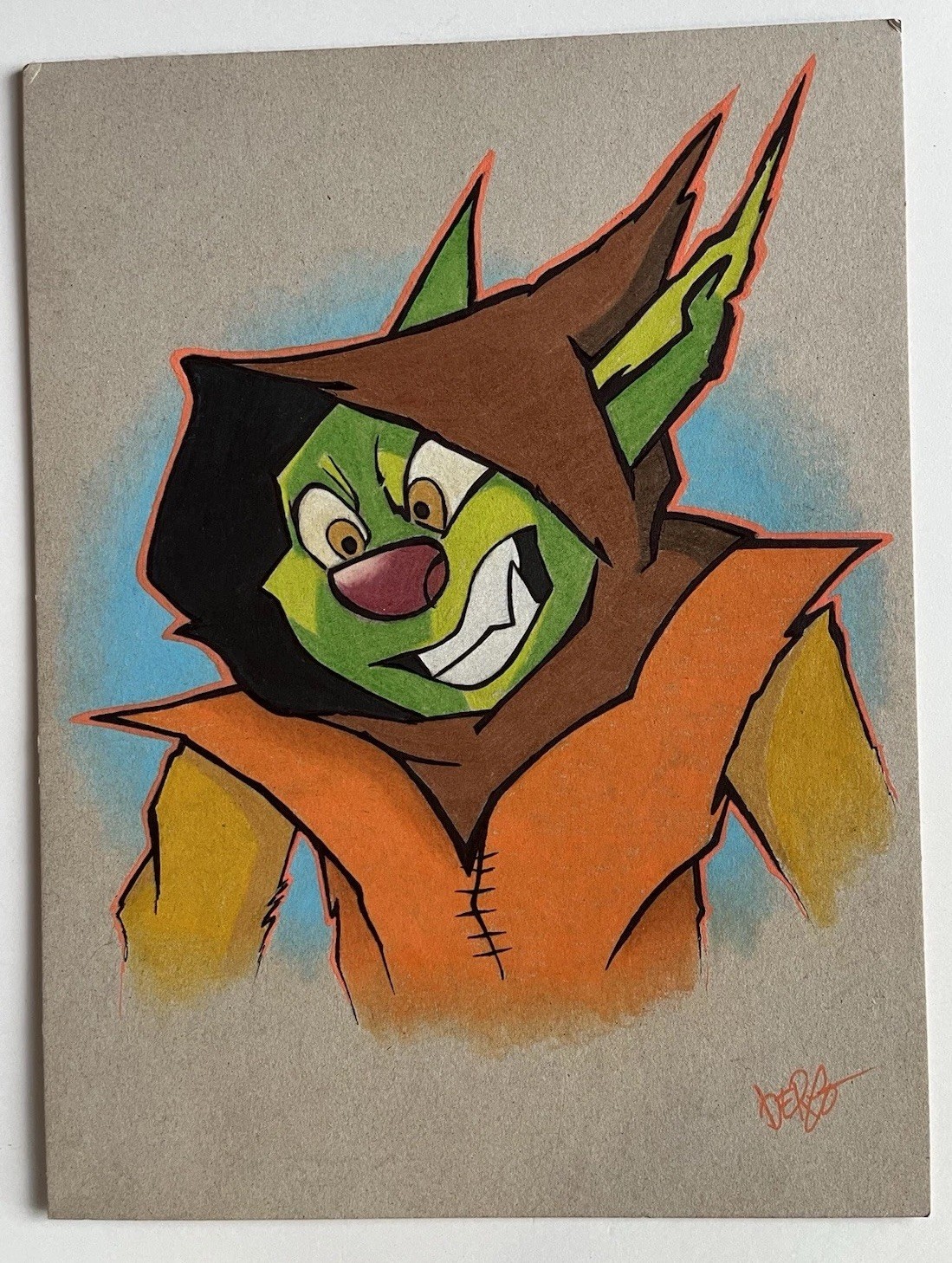 D’Orc Original 9x12 Art — Hottest Indie Comic Inspired — 1:1 Signed By artist