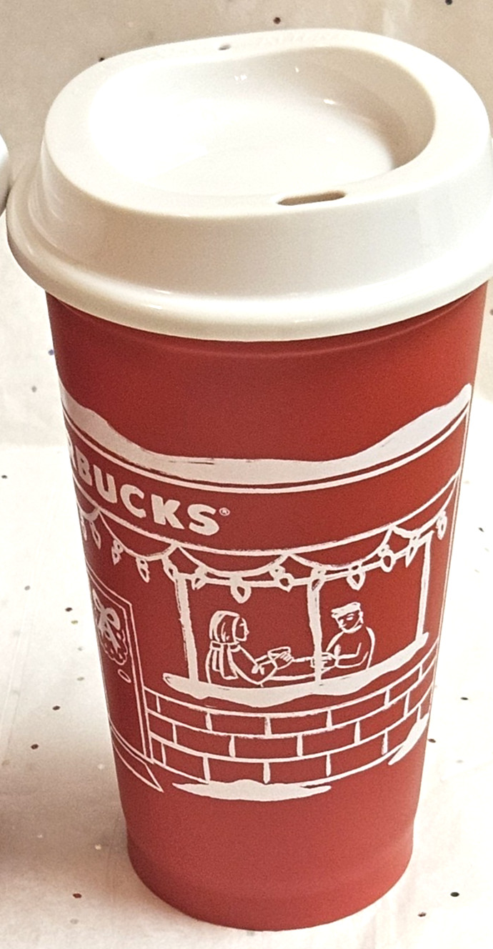 Starbucks Redcup Christmas Holiday 2025 Reusable Hot & Cold Cup 16 Oz New..