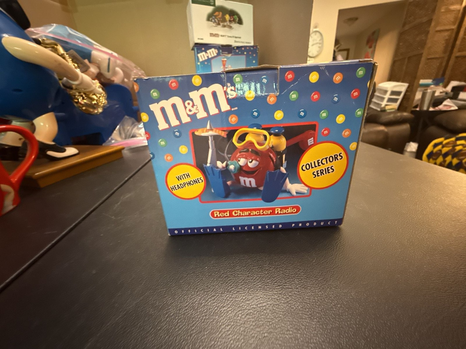 M&M\'s Red Character Scuba Diver AM/FM Radio with Headphones Collector Series