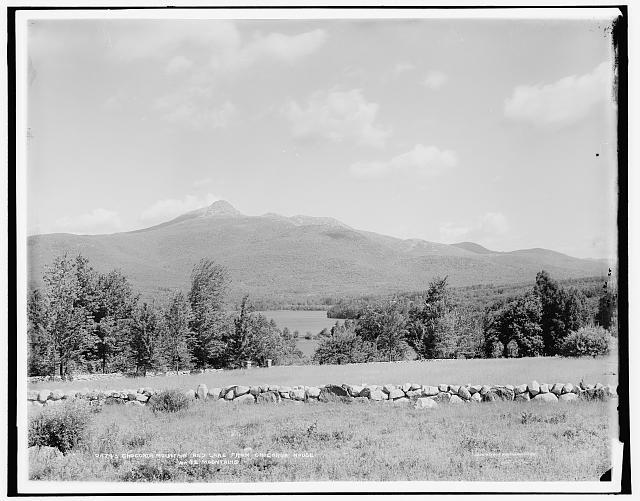 Chocorua Mountain and lake from Chocorua House, White Mountains c1900 PHOTO