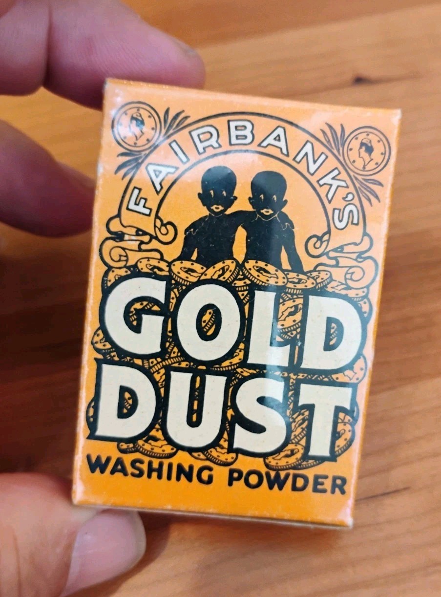 Vtg 1930s Fairbanks Gold Dust Washing Powder Box NOS Vintage Sample