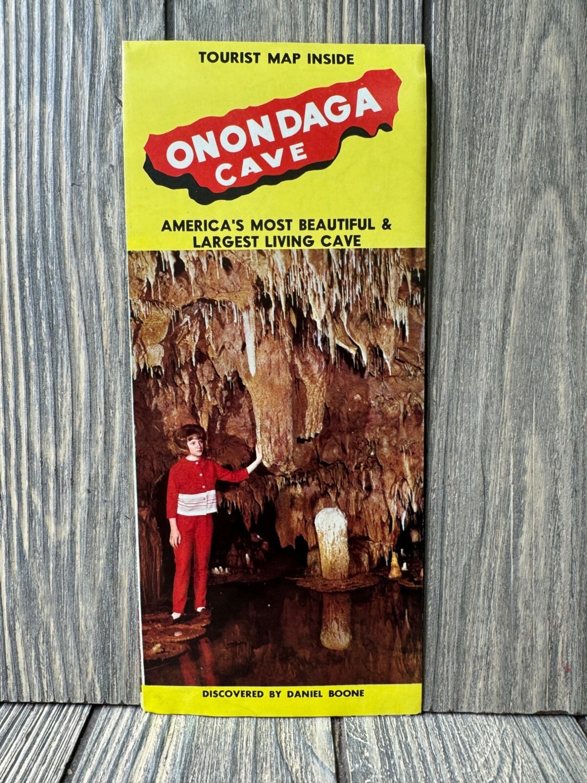 Vintage Onondaga Cave Tourist Map Vintage Onondaga Cave Tourist Map