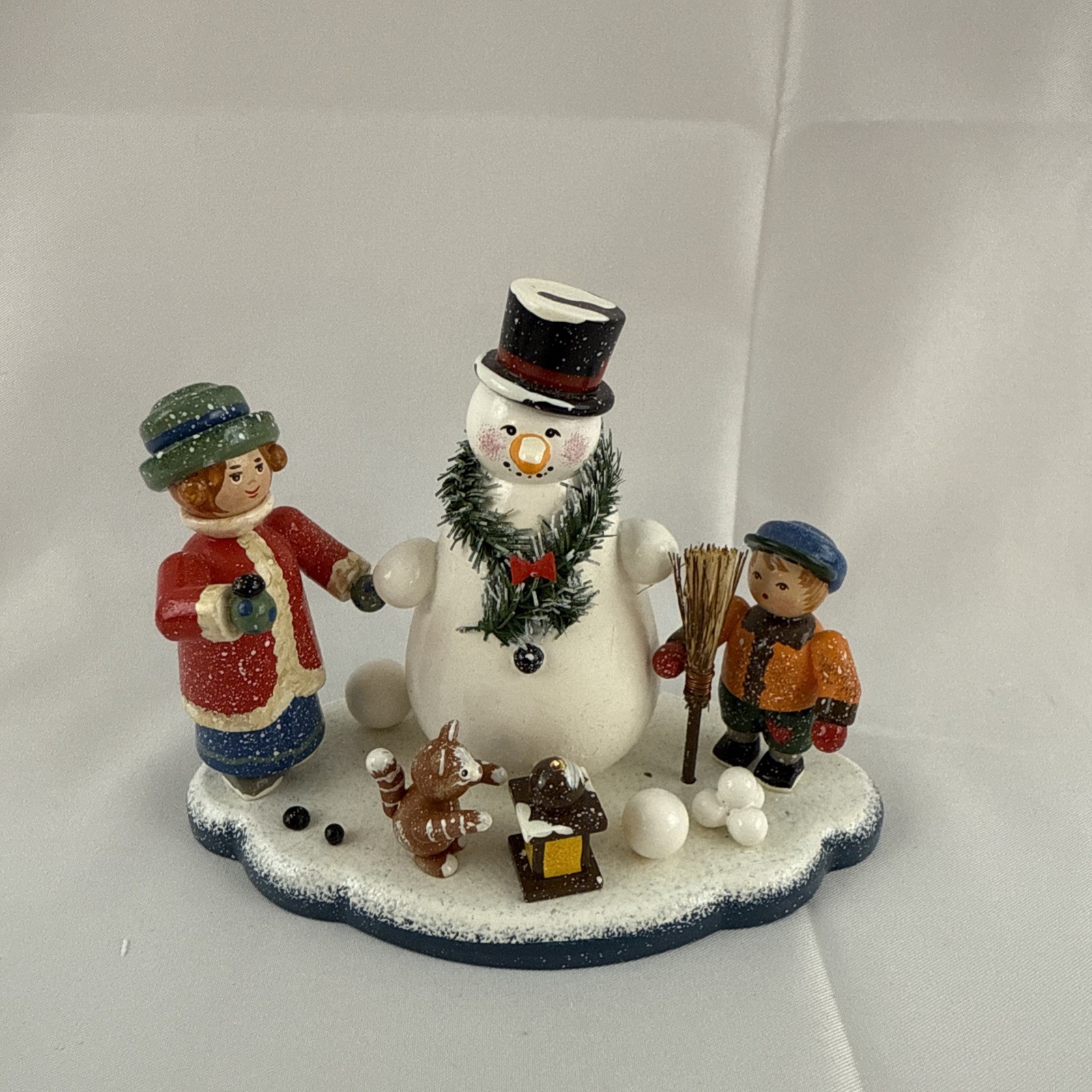Käthe Wohlfahrt Winter Friends Snowman Scene - Winter Wonderland Miniature