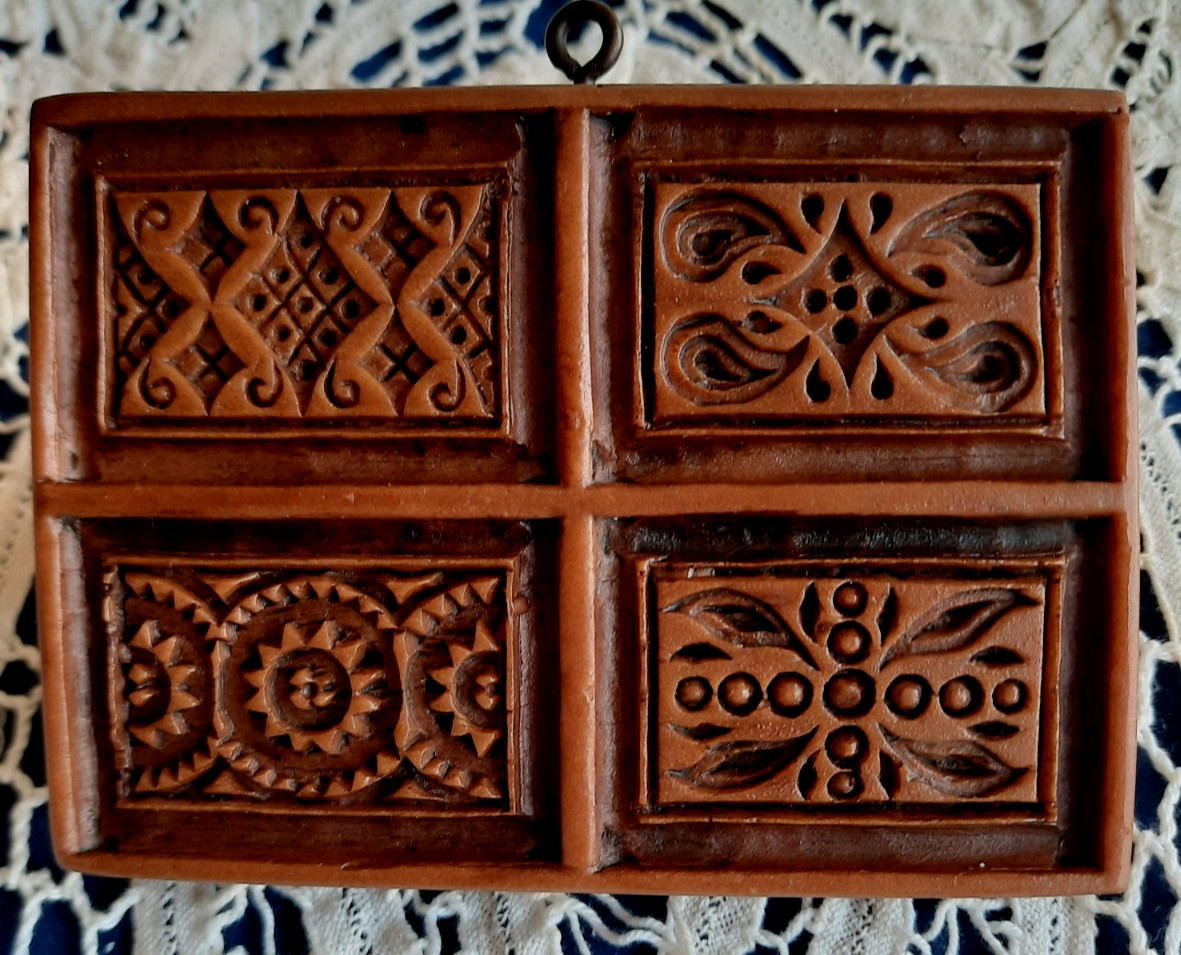 Springerle Gingerbread Speculaas Butter Cookie Stamp Press Mold PARQUETRY PANELS