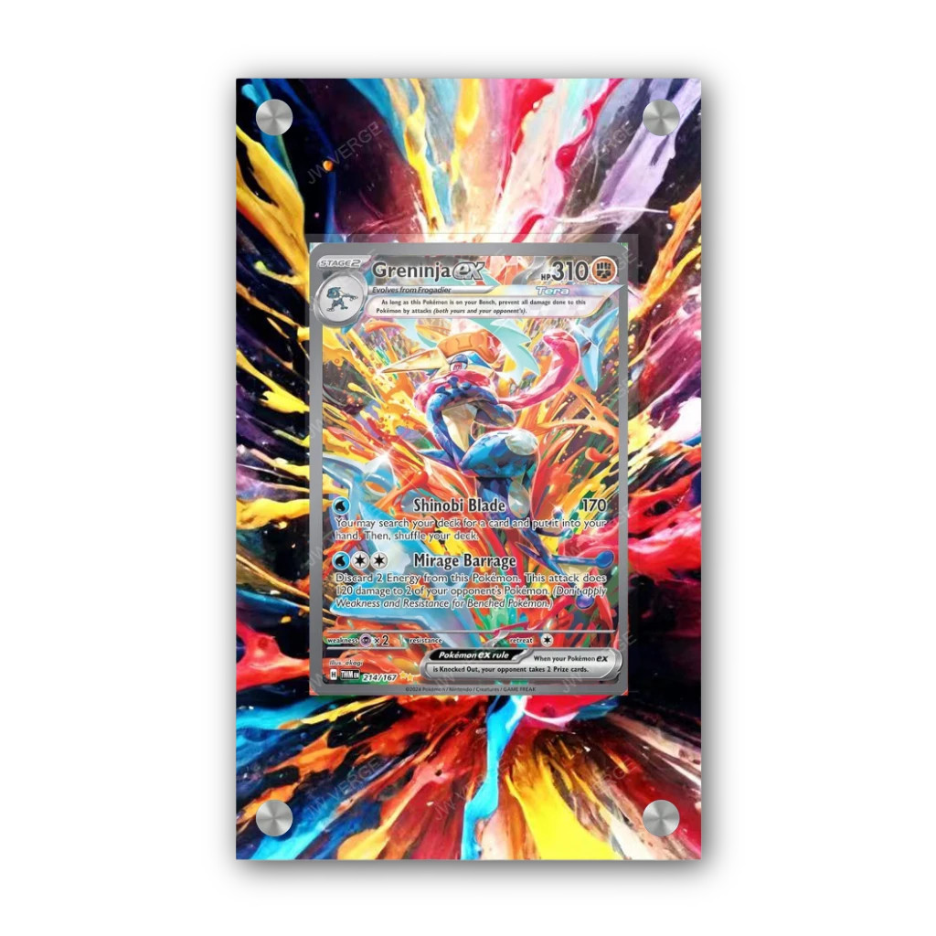 Greninja EX 214/167 - Exclusive Pokémon Extended Artwork Display Case