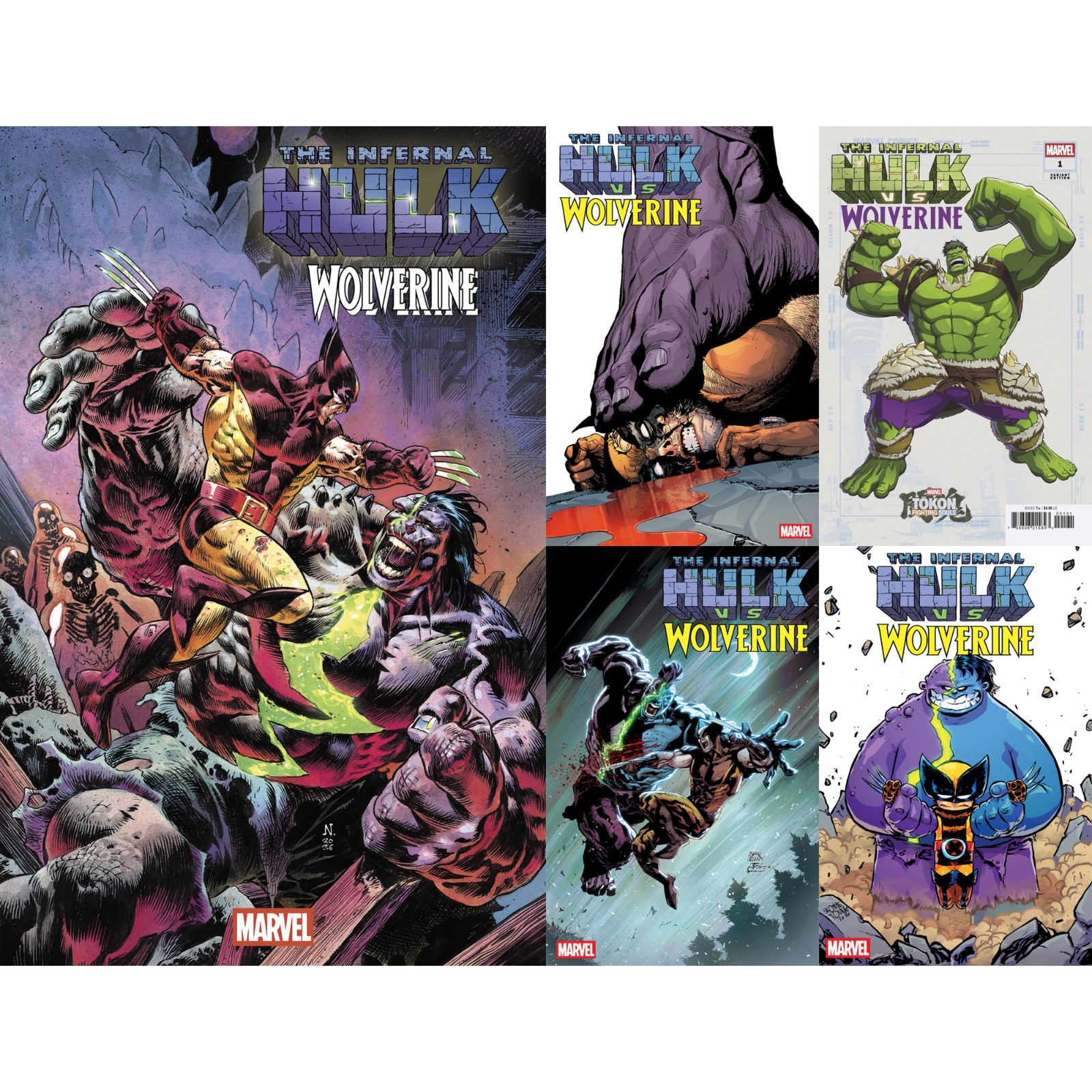 Infernal Hulk vs. (2026) Wolverine Marvel Comics COVER SELECT Infernal Hulk vs. (2026) Wolverine Marvel Comics COVER SELECT