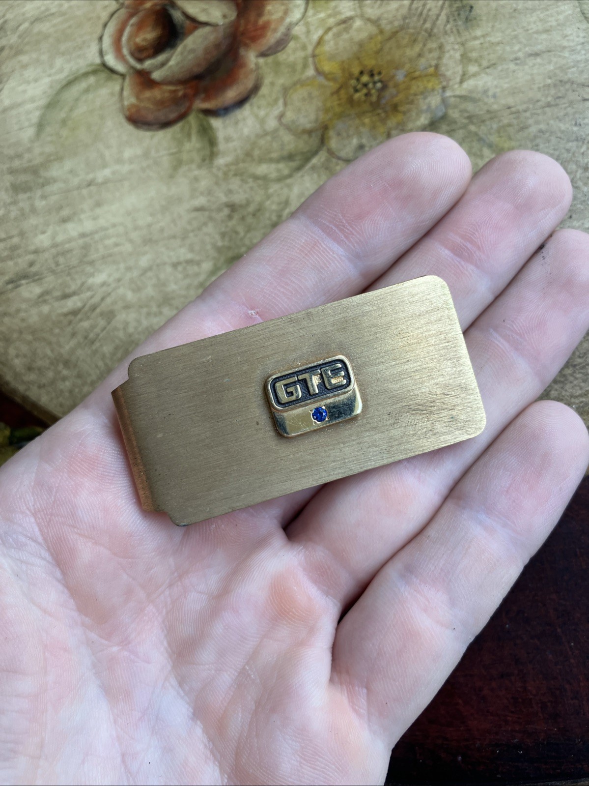 GTE General Telephone Co 10K Gold Fill GF Employee Money Clip GTE General Telephone Co 10K Gold Fill GF Employee Money Clip