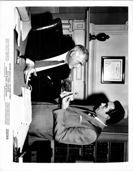 The naked Street 1955 original 8x10 photo Anthony Quinn James Flavin