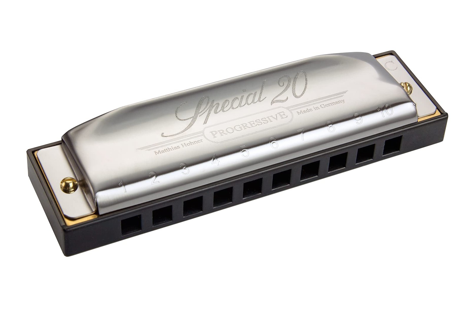 Hohner 560PBX Special 20 Harmonica, Key of G Sharp, Black