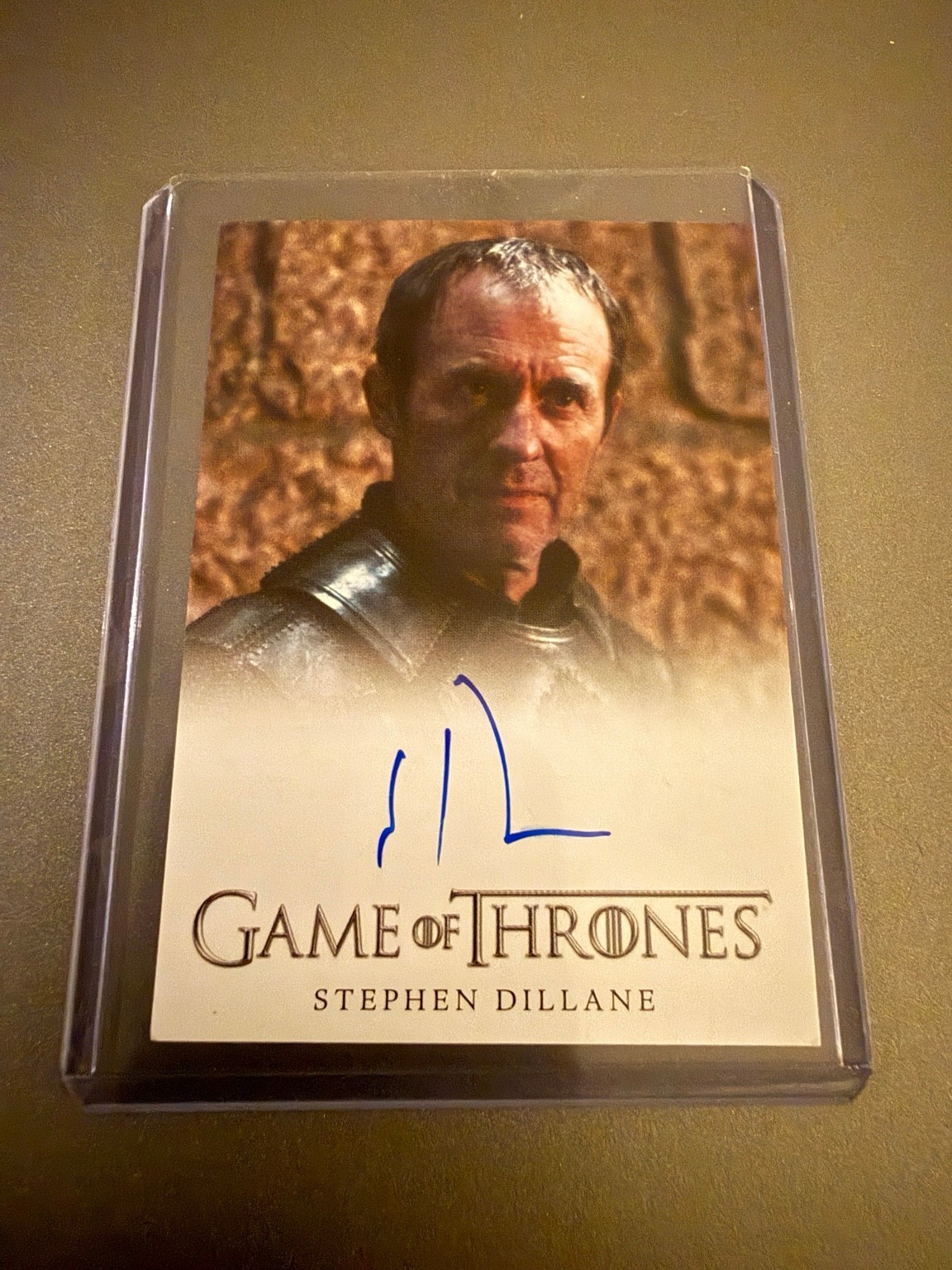 2012 GOT Stephen Dillane Stannis Baratheon Autograph