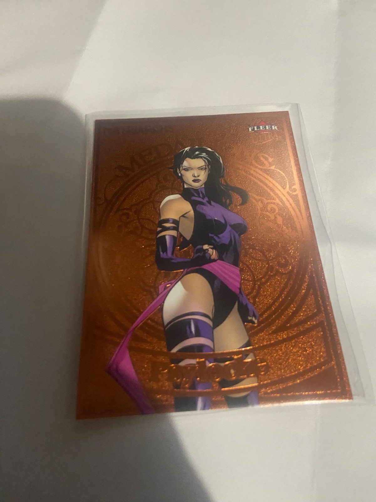 Psylocke [Titian] #M-16 Marvel 2024 Fleer Ultra Matriarchs Medallions /75