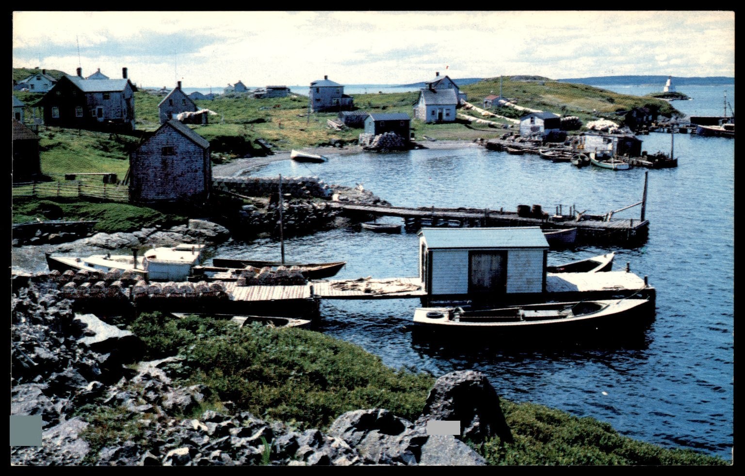 Vintage Petit de Grat Fishing Cove Isle Madame Cape Breton Postcard Vintage Petit de Grat Fishing Cove Isle Madame Cape Breton Postcard