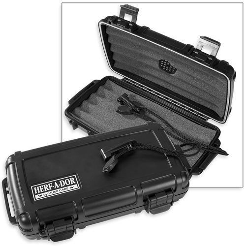Herf A Dor X5 Five 5 Stick Cigar Caddy Travel Case Humidor - New