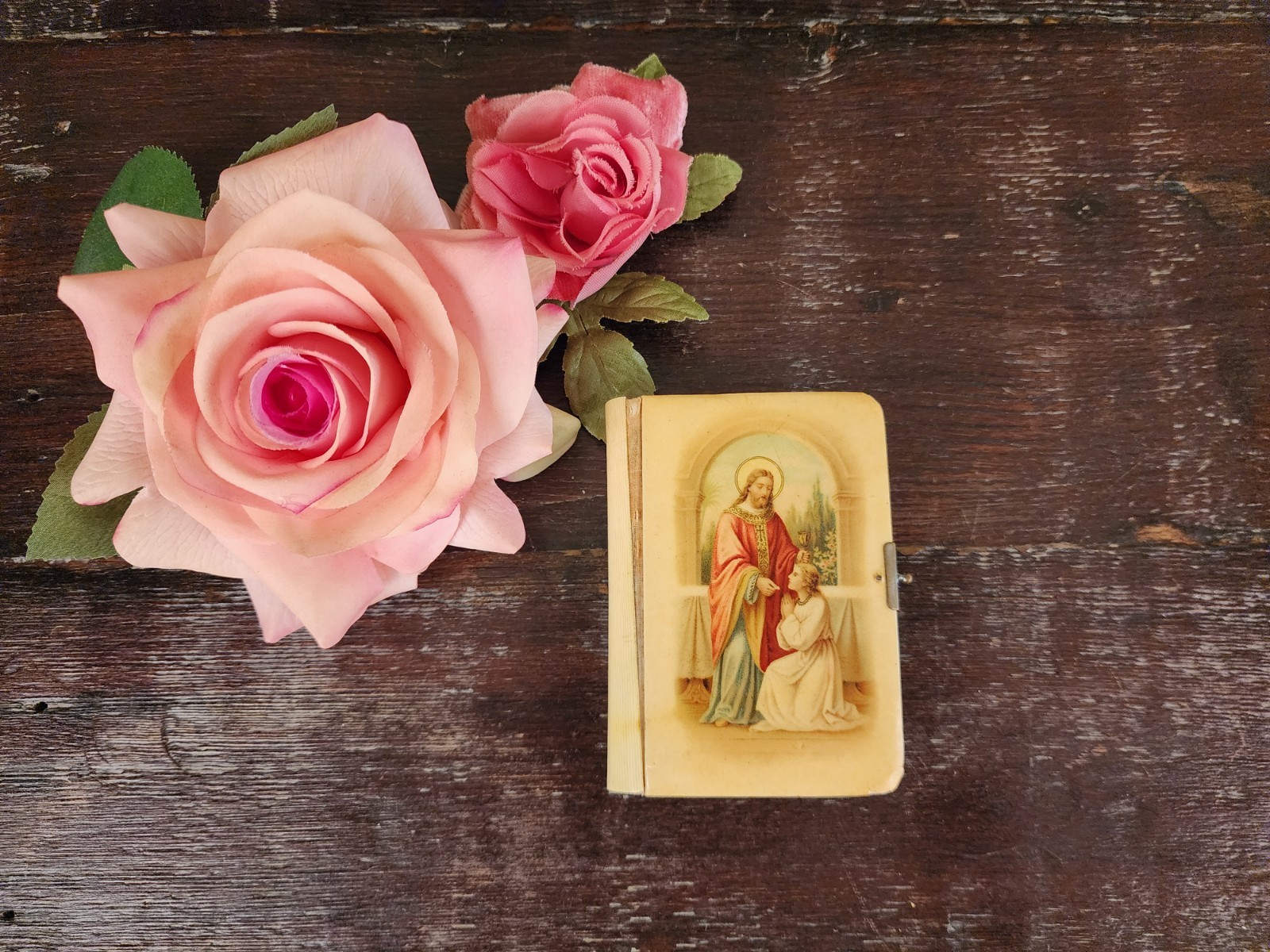 Antique 1912 Catholic Children's Catholic Prayer Book Celluloid Cover English