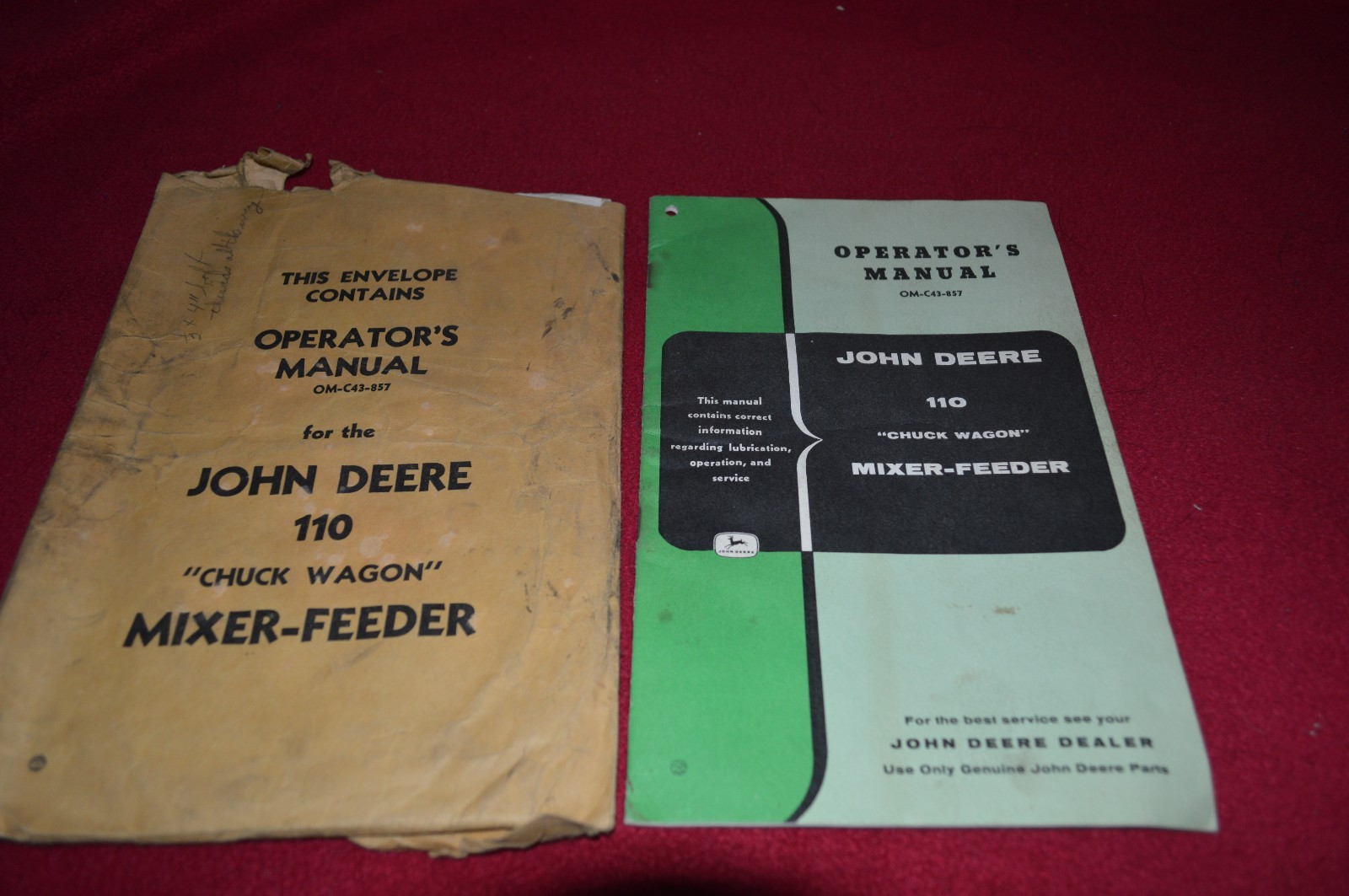 John Deere 110 Forage Wagon Operator's Manual BVPA 