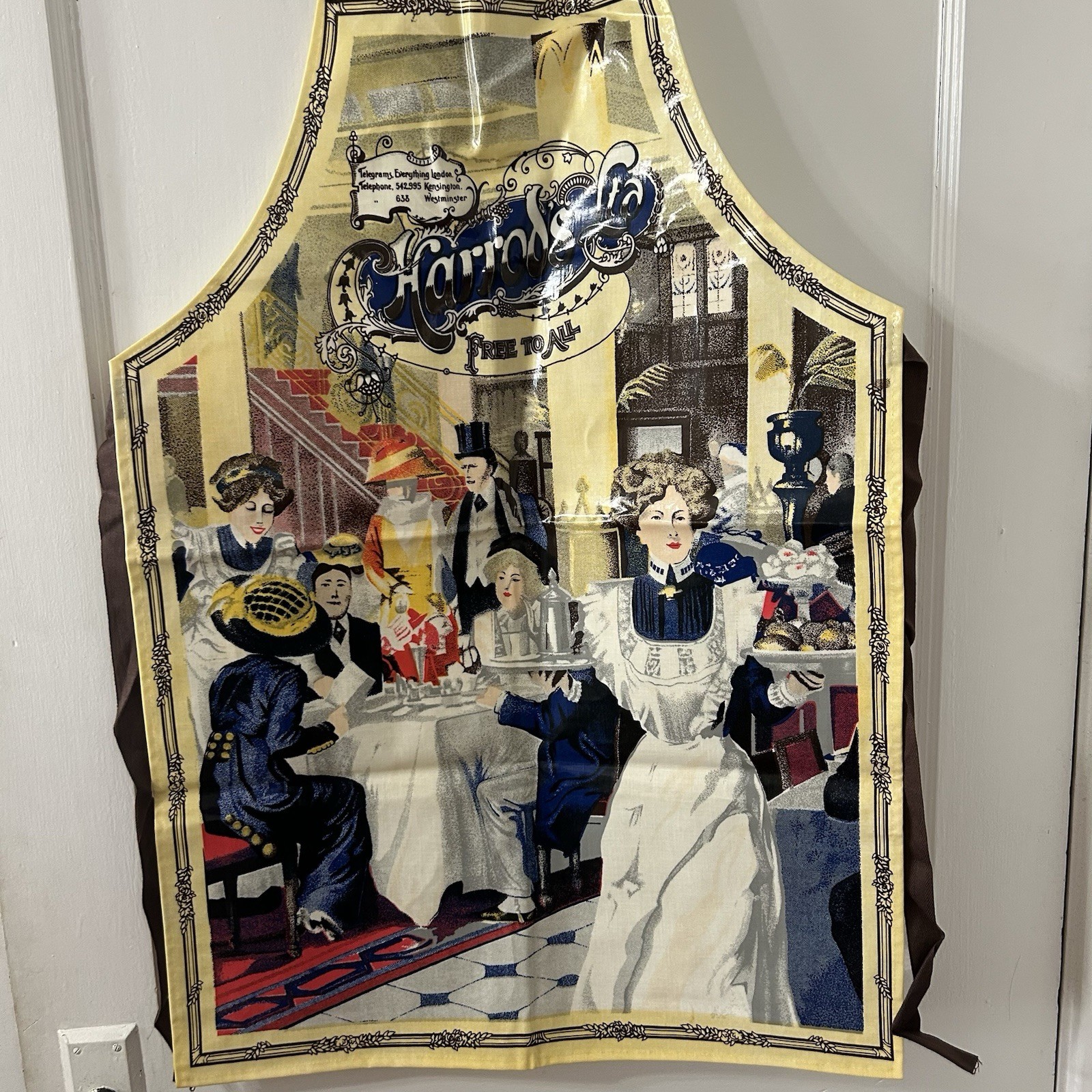 Harrods LTD Department Store Free to All Apron Advertising Kitchen