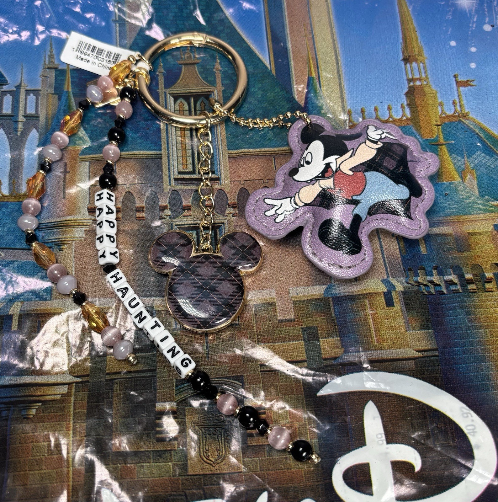 2026 Disney Little Words Project Mickey Happy Haunting Bag Charm NWT