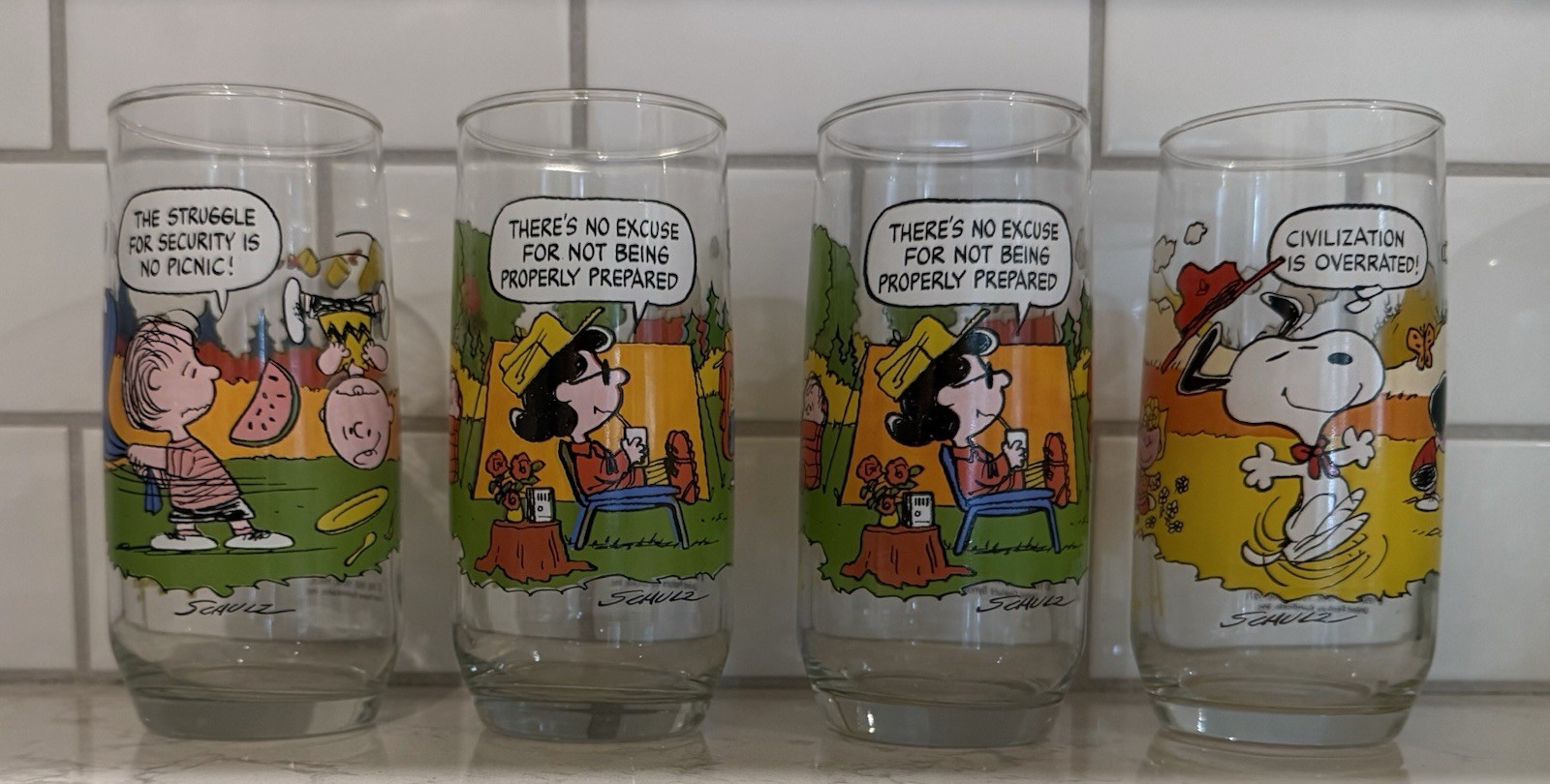 Vintage 1983 McDonald\'s Peanuts Camp Snoopy Collection 6\