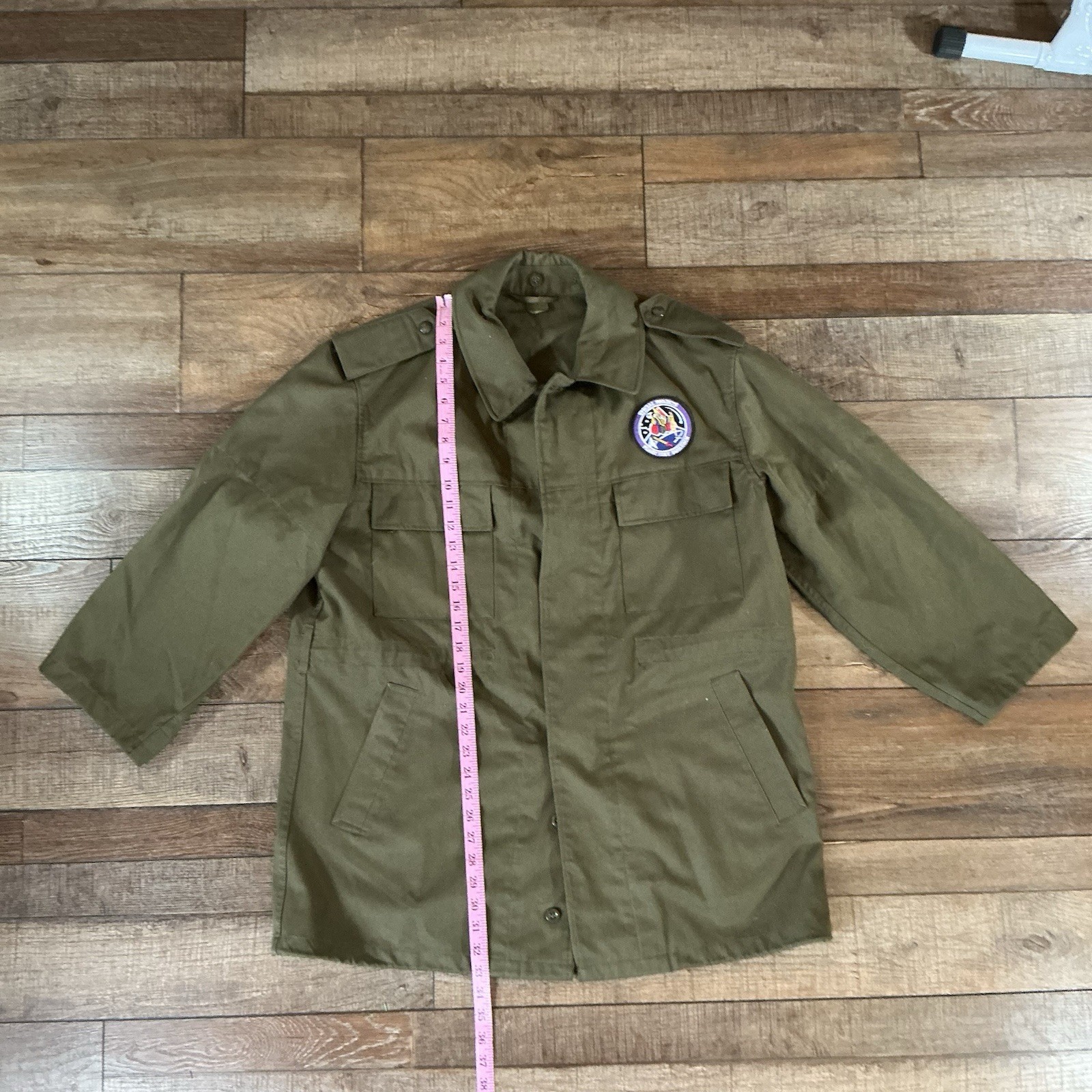 Czech Army Field Jacket Men's XL Olive Military Combat Coat Flight Patch #24C6 Czech Army Field Jacket Men's XL Olive Military Combat Coat Flight Patch #24C6