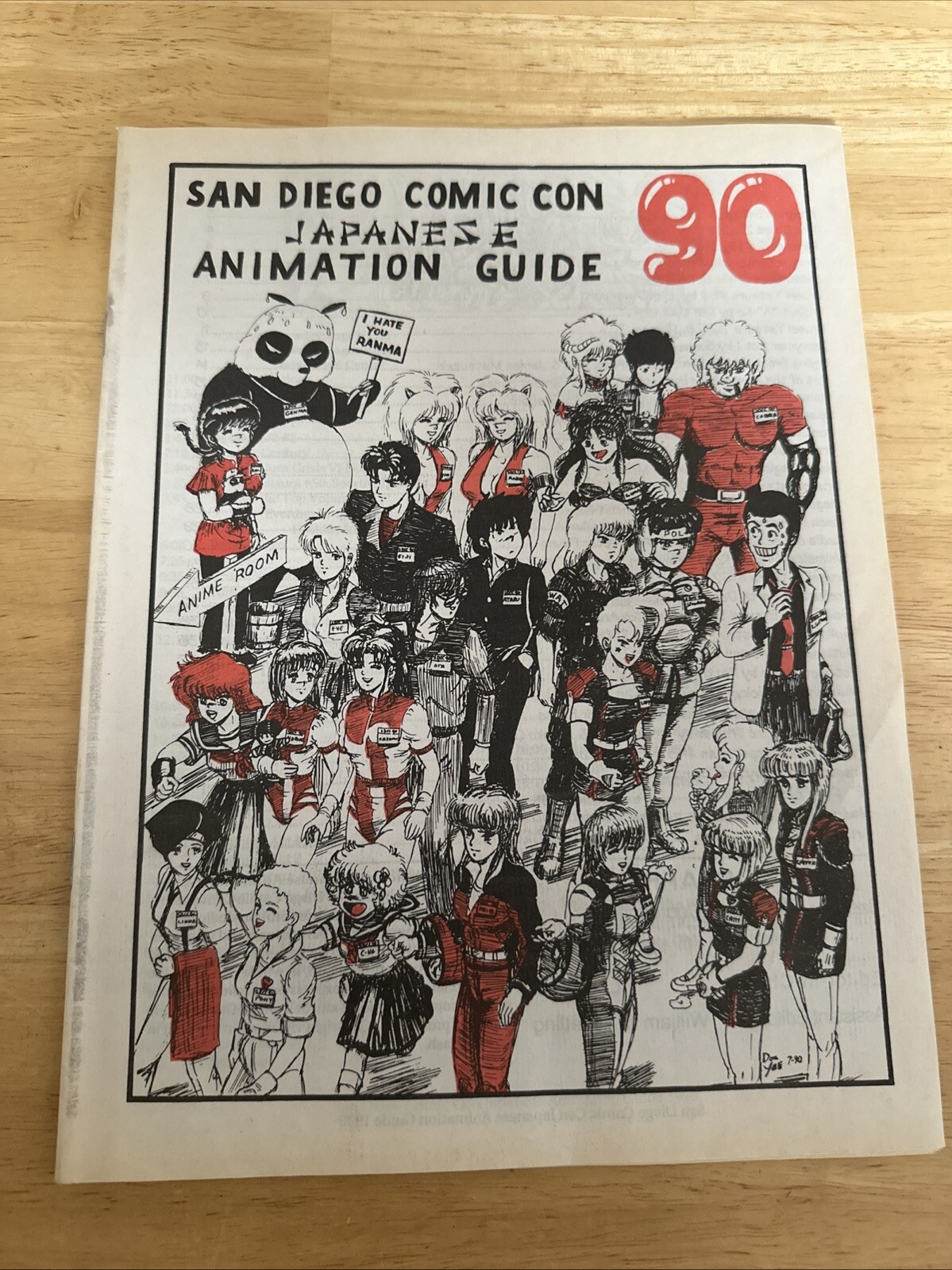 1990 San Diego Comic Con Japanese Animation Guide SDCC Anime Souvenir RARE.(#5)
