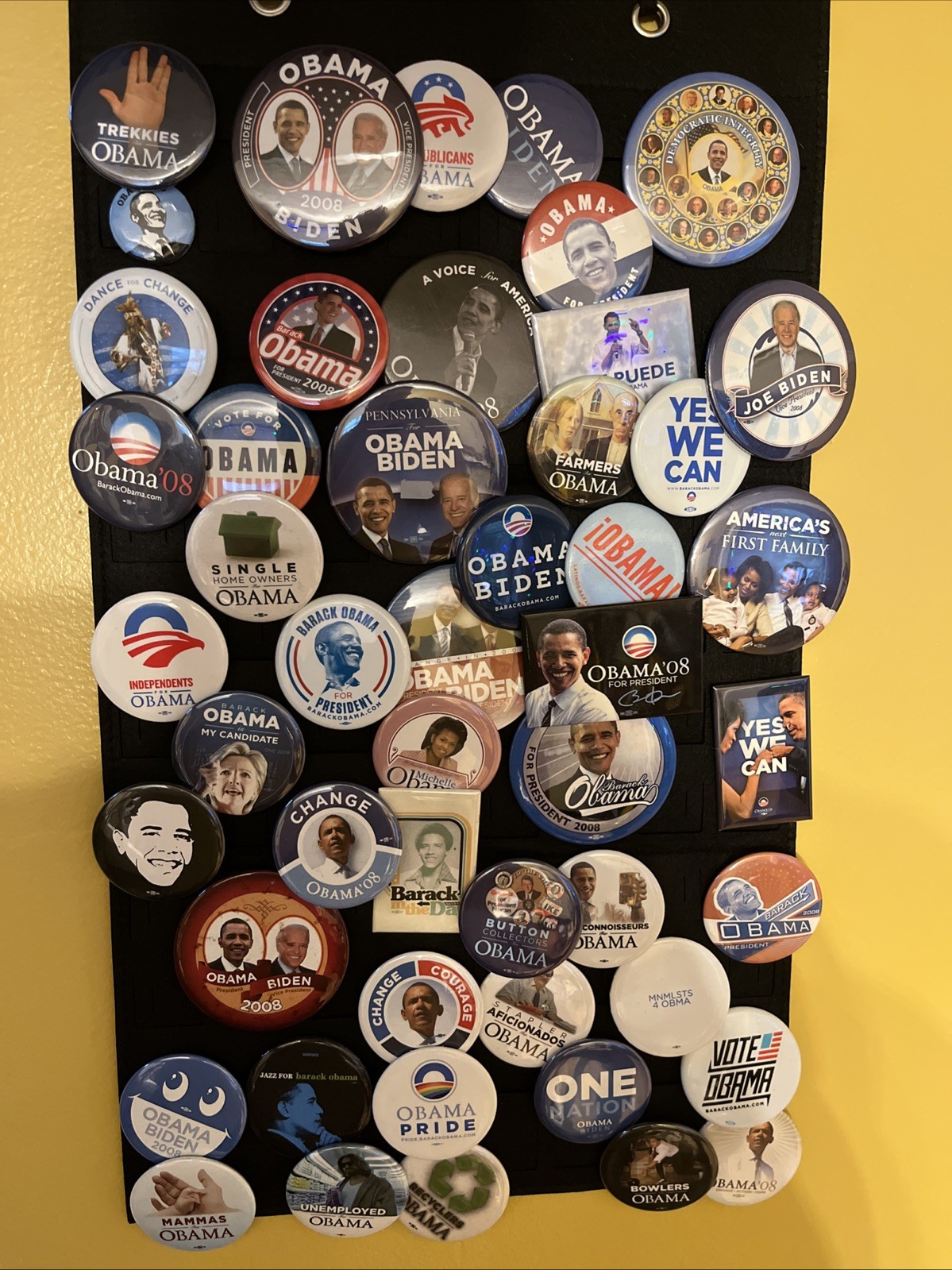 President Barack Obama Pin Collection Joe Biden Pinback Button