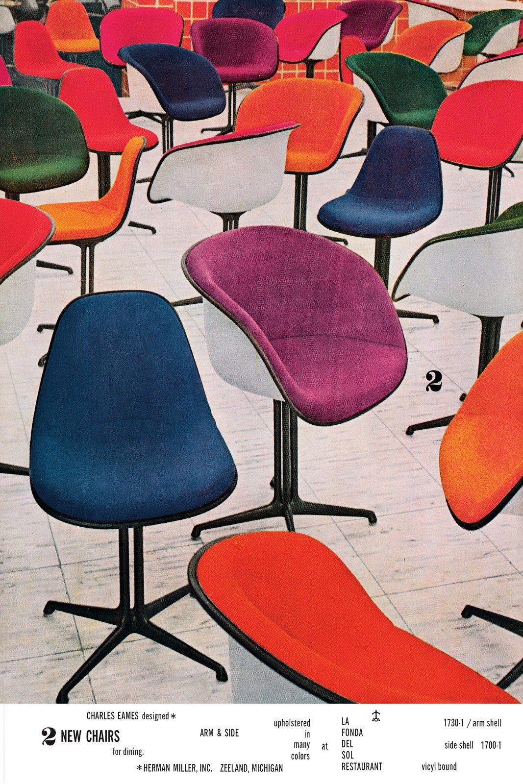 1960s Eames Chairs Print 🪑 16x24” Premium 💎 Art Print 200GSM Paper