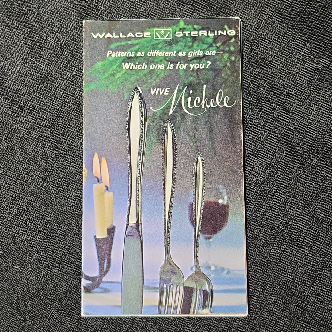 WALLACE STERLING silver brochure patterns catalog pamphlet guide 1968 Vintage